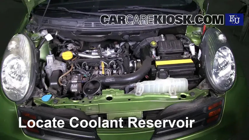 2005 Nissan Micra dCi 1.5L 4 Cyl. Turbo Diesel Coolant (Antifreeze) Flush Coolant